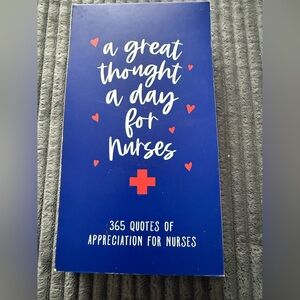 Nurse Quote Book with Blue Cover